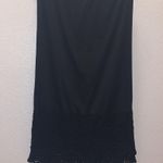 Downeast  black layered lace hem slip skirt Photo 3