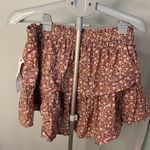 Vanilla Star Jeans VANILLA STAR NWT Double Tier Pleated‎ Floral Skirt Size Large Photo 4