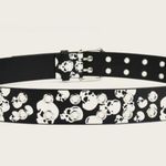 Punk Grunge Goth Gothic Emo Scene Scenecore Skulls Belt Skull Black Photo 1