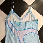 Simon Miller  Esmond Printed Sleeveless Slip Dress Swirls Swirly Baby Blue size L Photo 10