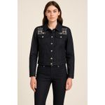 Chico's  Platinum Dark Wash Denim Jean Embellished Jacket Pant Lot 2 XS/S Photo 1