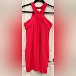 Fabletics  Red Halter Athletic Mini Dress Sz S Vibrant Sporty-Femme VacationReady Photo 7