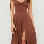House Of CB Size Large Plus XL 14 - 16 Alicia Cocoa Midi Sundress $340 Photo 7