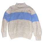 Aerie Oh-Snow-Soft Mock Neck Striped Sweater Photo 1