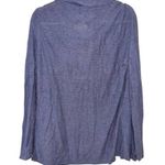 Cyrus BLUE RIBBED SOFT STRETCH STRETCH VERSATILE CARDIGAN LARGE Photo 1