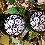 Handmade New 2 pc Halloween Ghost Hair Clips Bobbi Pin Photo 1