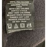 Starter  Standard Fleece Pullover Jacket Women Large Black Snap Collar Pockets Photo 5