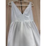 Lulus NWT Blissfully Beloved Ivory Backless A-Line Bow Maxi Dress Bridal Size M Photo 3