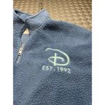Disneyland Paris Exclusive Stitch Half-Zipped Fleece Sweatshirt Blue Size XXL Photo 2