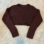 LA Hearts Chocolate Knit Sweater Photo 0