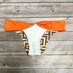 Peixoto Underwire Halter Via Linda Geometric Bikini NWT XS Cream Orange Gray Red Photo 6