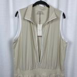 Calia Beige Light Sand Sleeveless Zip Mock Neck Golf Mini Dress Sz.XL NWT Tan Photo 5