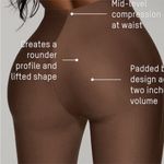 SKIMS  Body Butt Lifting Padded Open‎ Bust Mid Thigh Bodysuit NWT ONYX Size 2X Photo 2