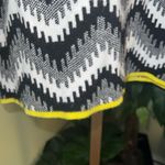 Anthropologie  MAEVE Black/White with Yellow Trim Turtleneck Sweater Size LP Photo 1
