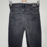 American Eagle black curvy super hi rise jeggings size 4 Photo 2