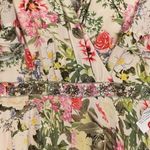 Mac Duggal Size 4 NEW 9079 Floral Print Faux Wrap Flutter Sleeve A Line Gown Photo 5