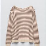 ZARA • flowing knit striped boatneck sweater Photo 11