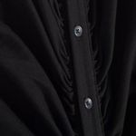 Good American  Good Touch Ruched Midi Dress in Black, Size 1 New w/Tag Photo 7