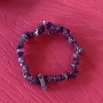 Amethyst Handmade Stretched Bracelet Standard Size Photo 4