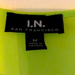 I.N. San Francisco Lime Yellow Tank With Sequin Detail Photo 3