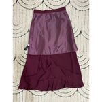 ASOS Asymmetric Frilled Skirt in Burgundy (US 4) Photo 4