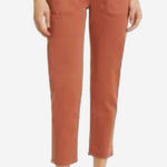 Veronica Beard Women’s Arya Straight Leg High Rise Pants Terracotta Size 30/10 Photo 0