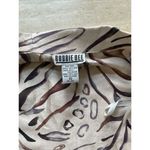 Robbie Bee  Zebra Animal Print 109% Silk 2‎ piece Dress Set Women's Size 10 NWT Photo 1