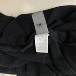 James Perse XL Black Supima Cotton Terry Fleece Button Shoulder Top Quiet Luxury Photo 5