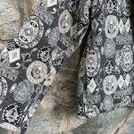 Vintage 90s Woven Tapestry Geometric Patterned Jacket Black Size M Photo 1