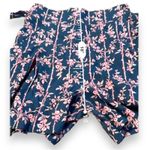 Free People  Poolside Navy Blue & Pink Floral 3 Piece Set Sz L‎ Photo 15
