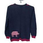 Marisa Christina Sweater Womens Size XL Red White Blue Cardigan American Photo 4