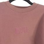 Brooklyn Cloth  Women Size Large Dusty Rose Pink Self Love Club‎ Crewneck Sweater Photo 3