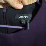 DKNY Faux suede Purple Colorblock Dress Photo 3