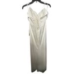 Brand New Stacees Women's Medium White ivory Wedding Maxi Dress Gown Prom Photo 2