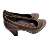 CAMPER ARIADNA‎ Patent Brown Leather Pumps Size 8 EU38 Purple Photo 2