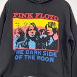 Pink Floyd  Black Graphic Hoodie Sweater Cropped Frayed Hem Large Music Cozy Photo 1
