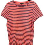 Banana Republic  Women's Red and Blue Striped Shirt Dress Size Medium Photo 2