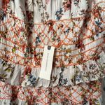 Anthropologie  Sleeveless Smocked- Waist Ruffle Midi Dress Size Small Photo 7