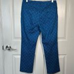 NYDJ  Sz 8 P Blue Printed Cropped Pants Photo 5