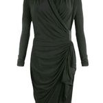All Saints Black Swinton Long Sleeve Dress in Black size 4 Flattering Cocktail Photo 0