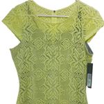 Andrew Marc  Marc NY NWT yellow gray lace‎ dress 8 Photo 1