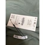 ZARA NEW  Women's Olive Green Ruched One Shoulder Long Sleeve Blouse Top Size S Photo 2