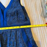Free People  Lovely In Love blue lace dress with pockets sz medium Photo 6