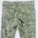 Rag and Bone  Skinny Ankle Jeans Size 24 Green Camo Low Rise EUC Photo 4