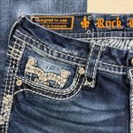 Rock Revival  Dark Blue Straight Leg Jeans Photo 5