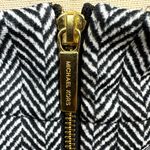 Michael Kors Chevron Pencil Skirt Black & Cream size 12 Photo 5