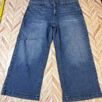 Eddie Bauer Women's Jeans 20 Wide Leg Crop High Rise Slightly Curvy Cropped Photo 0