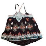 All Saints Spitalfields Luxe Sheer Silk Sequin Native American Southwestern Top Photo 4