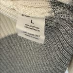 Yael Aflalo YAYA Metallic Knit Long Cardigan Gray Cream Open Front Size Large Photo 3