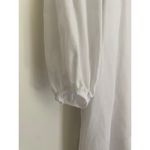 Club Monaco  White Long Sleeve Dress Front Tie Classic Staple Capsule Basic EUC 8 Photo 4